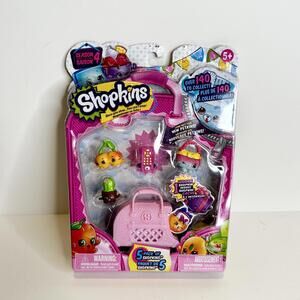 Shopkins Season 4 5-Pack with Pink Shopping Bag
